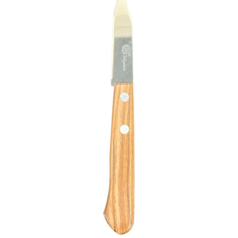 Faca Cozinha 3 Polegadas Wooden Style Lamina Aço Inoxidavel