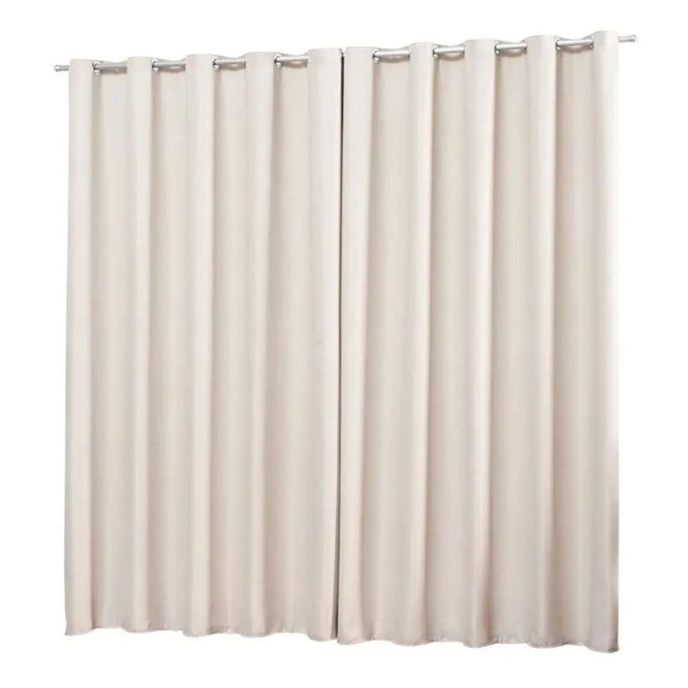 Cortina Blackout Em Tecido 2,80X1,80 Corta Luz Palha