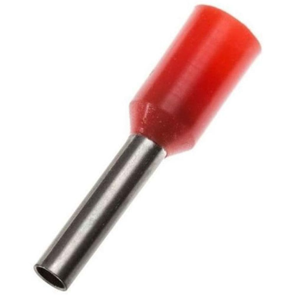Terminal Tubular Ilhós Conector 1,0Mm Pré Isolado - 200 Pçs