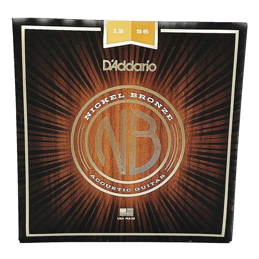 Encordoamento 012 Daddario Violão Nb1256 Nickel Bronze Aço