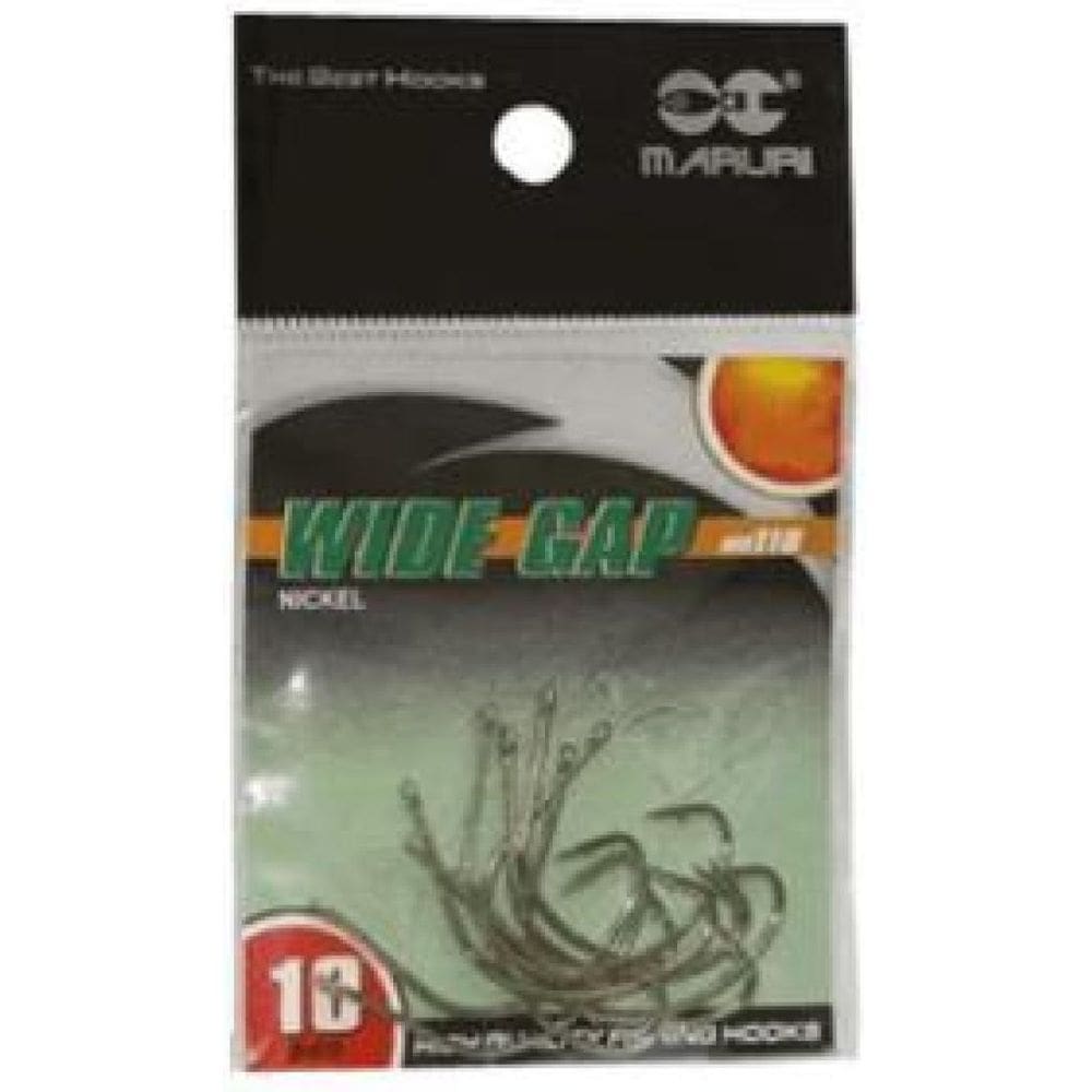 Kit 10 Anzol De Pesca Wide Gap Maruri Com Farpa Nº 3/0