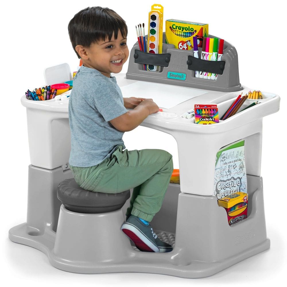 Conjunto de mesa e cadeiras Art Desk Simplay3 Creative Kids