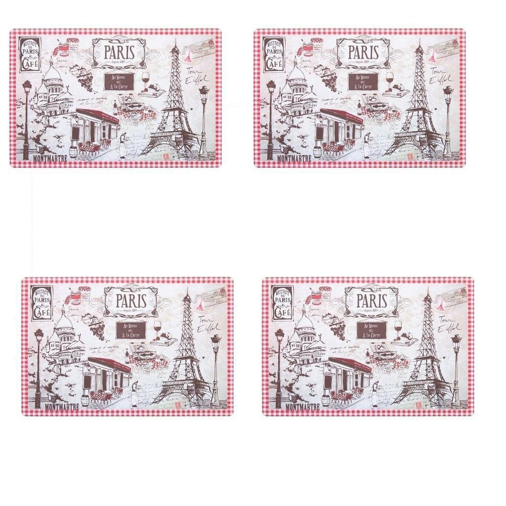 Jogo Americano Com 4 Unidades Paris