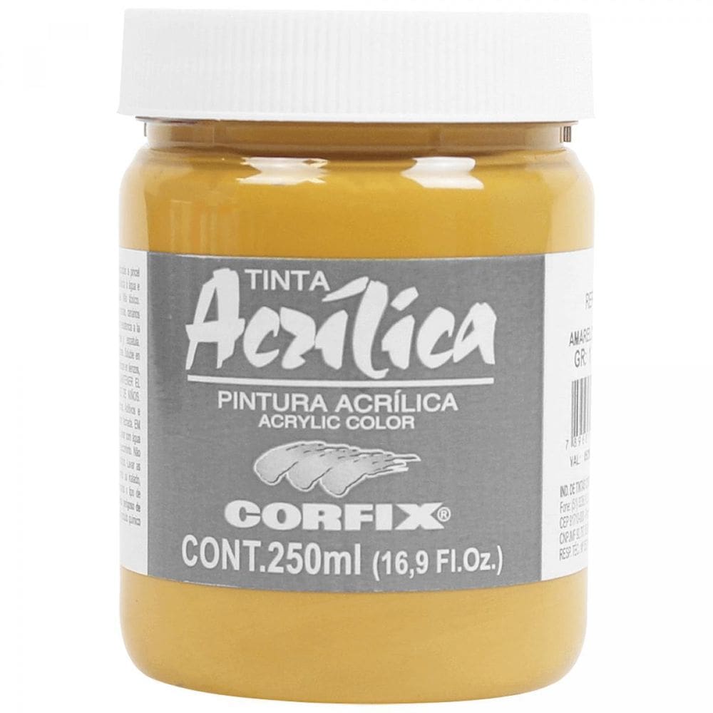 Tinta Acrílica Corfix Amarelo Ocre 53 G1 250Ml