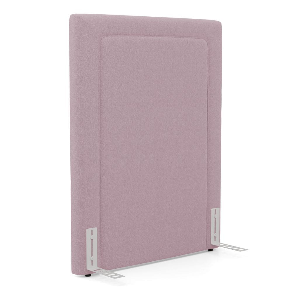 Cabeceira Cama Box Solteiro Alba 90cm com Frame Bouclé Rosé - Desk Design