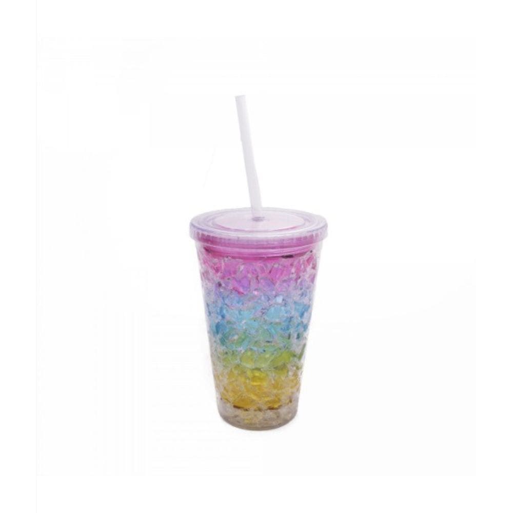 Copo Canudo Gel Congelante 420Ml