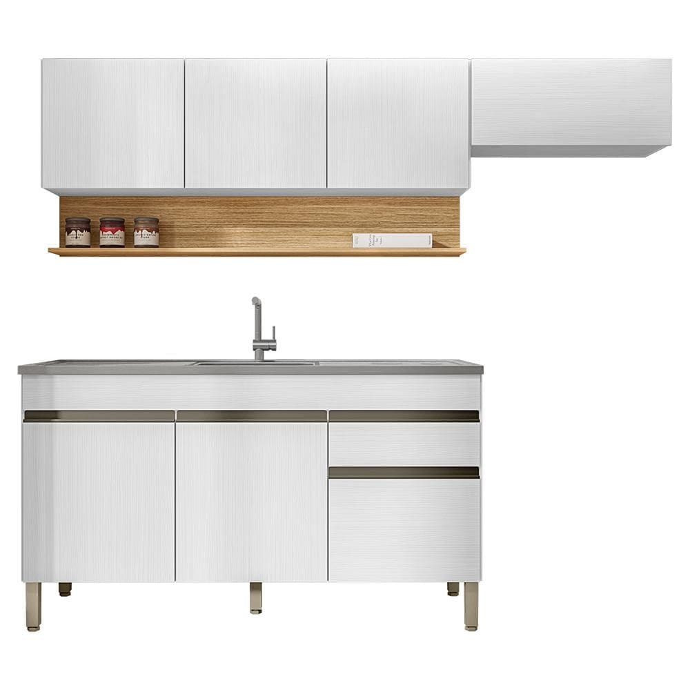 Cozinha Modulada 3 Pecas Com Balcao Pia Line KTP