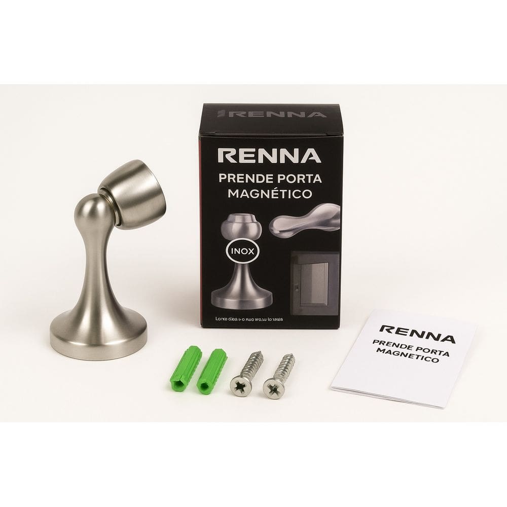 Kit Prendedor Porta Magnetico Parede Piso Renna