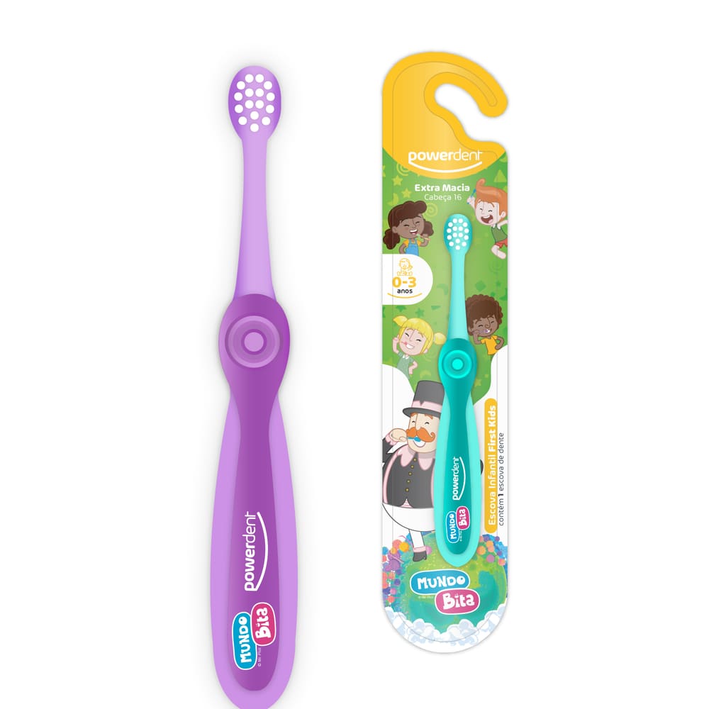 Escova de dente Powerdent First Kids Mundo Bita