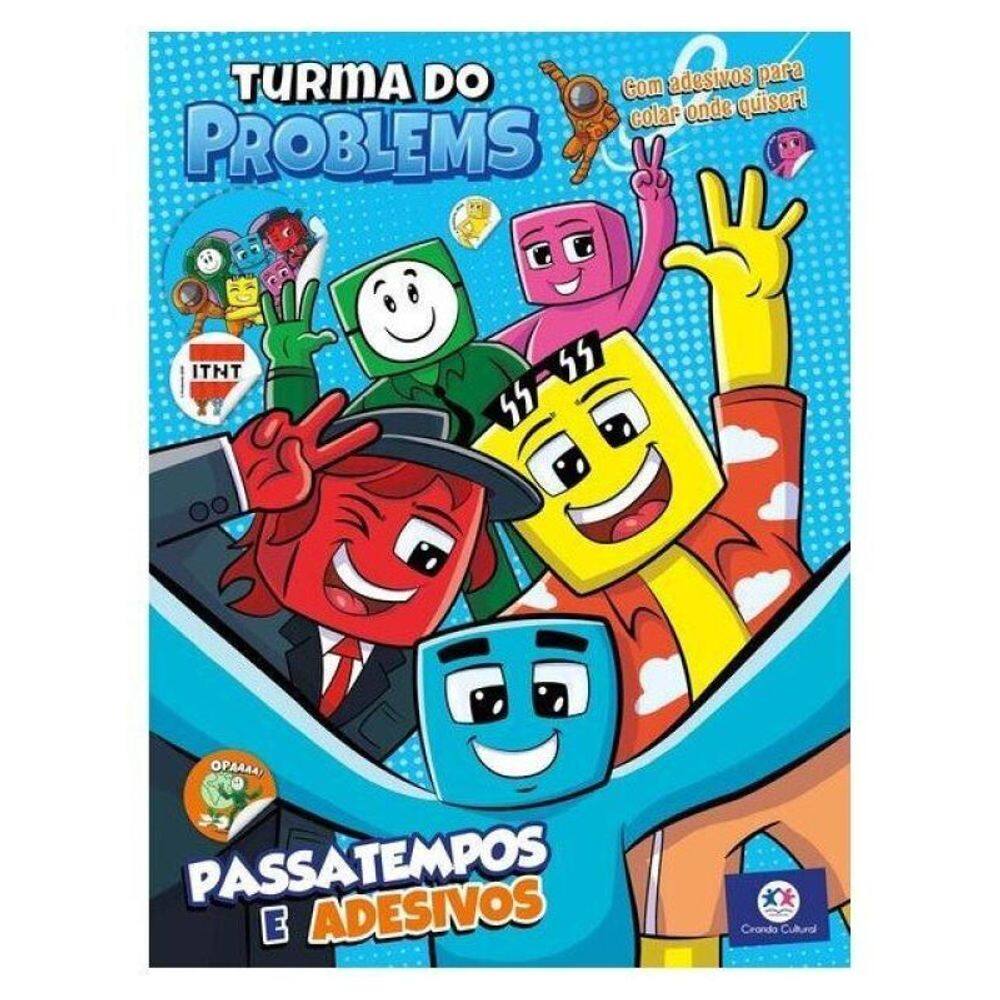 Turma Do Problems - Passatempos E Adesivos