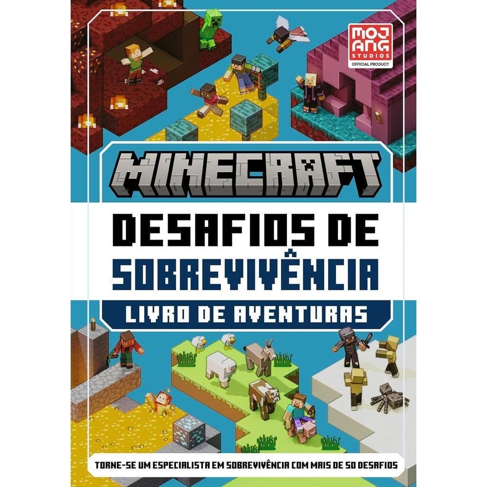 Minecraft: Desafios De Sobrevivência - Livro De Aventuras Oficial Com Mais De 50 Desafios