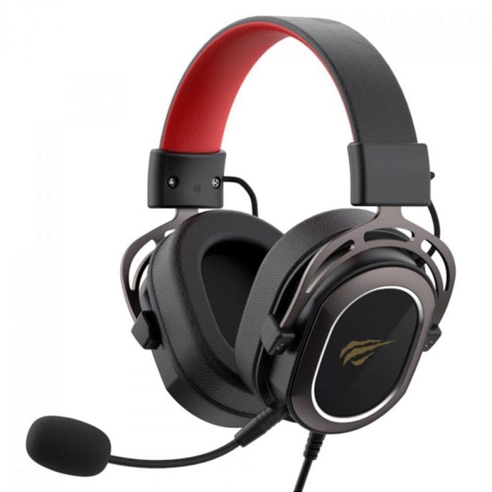 Headset Gamer Havit H2008D, 3.5mm, Drivers de 50mm, Múltiplas Plataformas, Black/Red