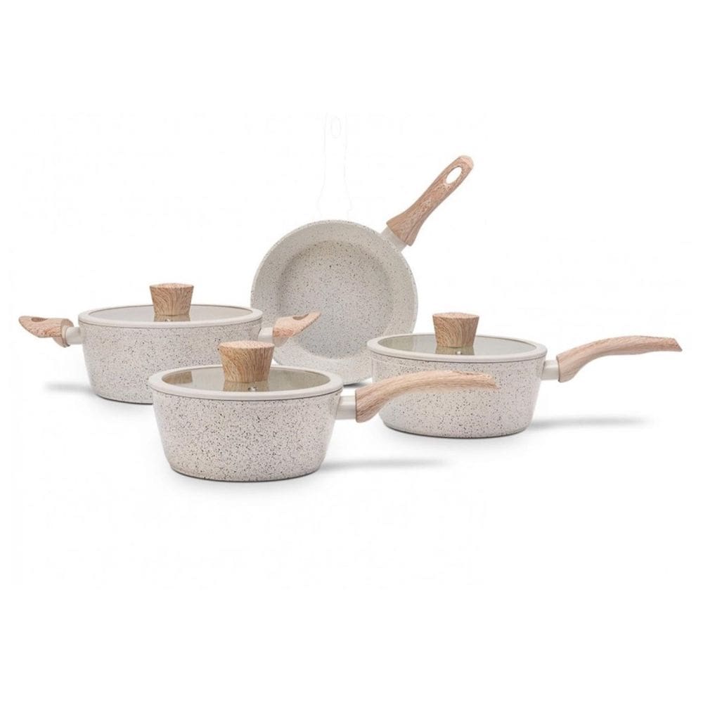 Conjunto de Panelas Sirius Brinox 4 Peças com Fundo de Indução Vanilla