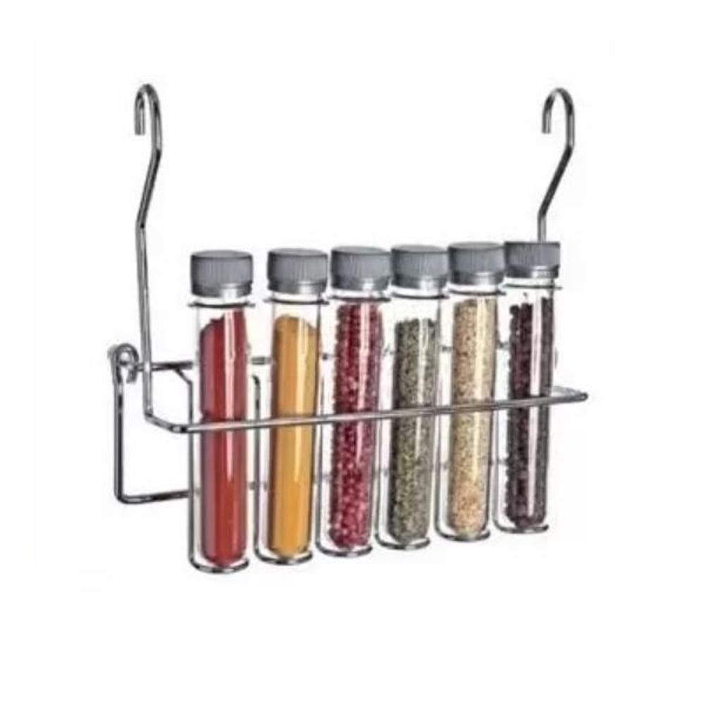 Jomer - Porta Temperos Cobre Com 6 Tubos Pet 2788