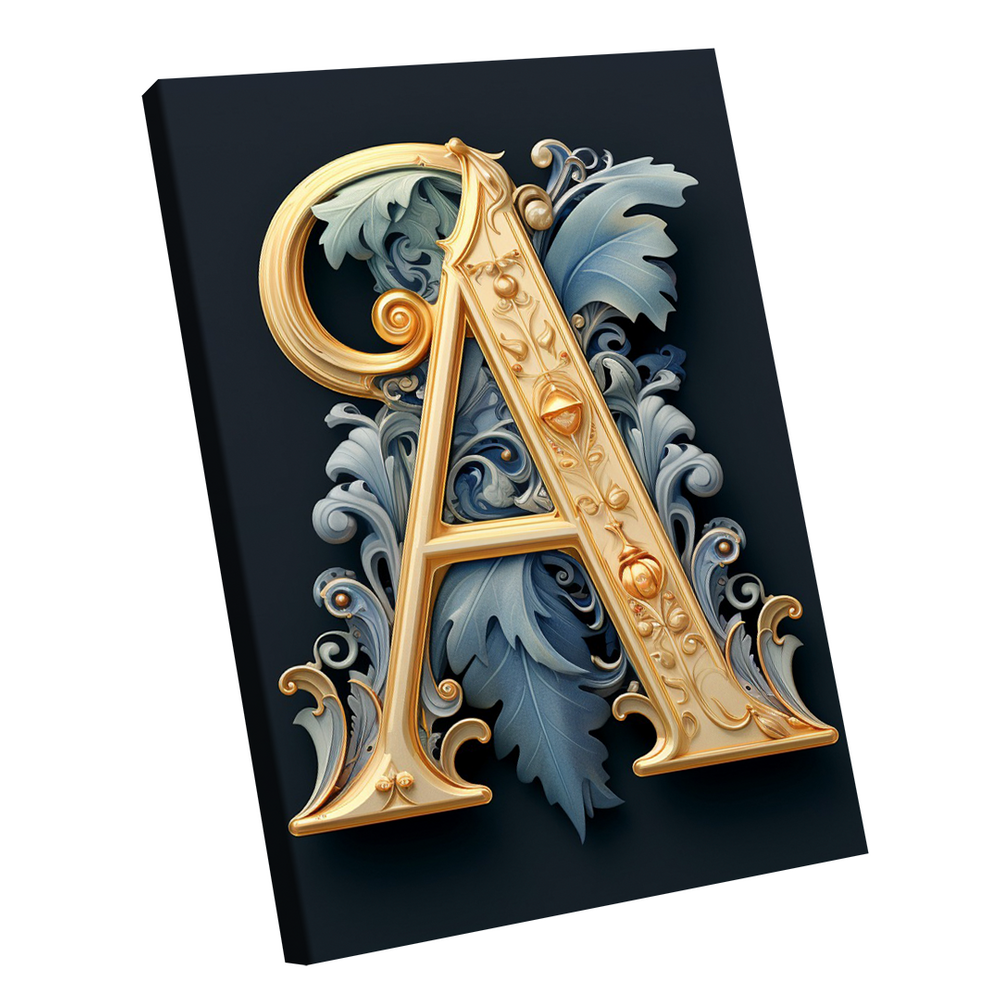 Quadro Decorativo Letra A