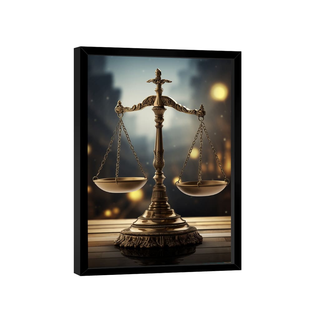 Quadro Decorativo Balança da Justiça
