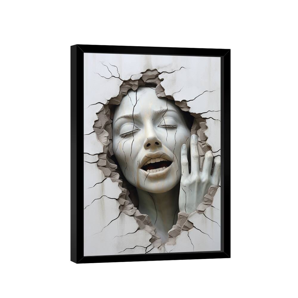 Quadro Decorativo Aterrorizada 3D