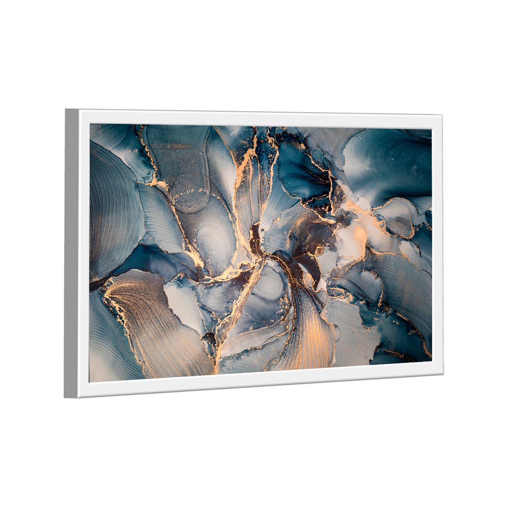 Quadro Decorativo  Abstrato Azul Gold