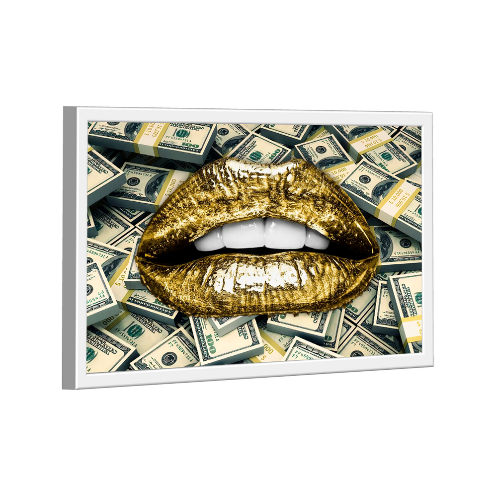 Quadro Decorativo Mouth Dollars