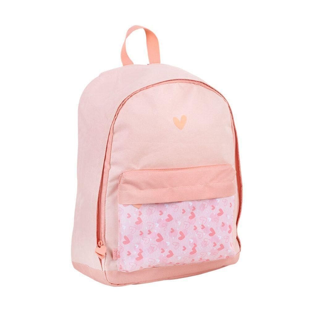 Mochila De Costas Coracao Rosa Brw