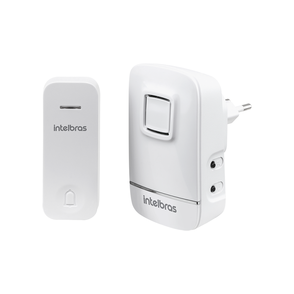 Campainha Sem Fio Energia Cinética CIK 200 Branco Intelbras