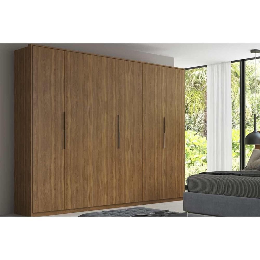 Guarda Roupa Casal 6 Portas e 6 Gavetas Atrice Amêndola Touch - Demóbile