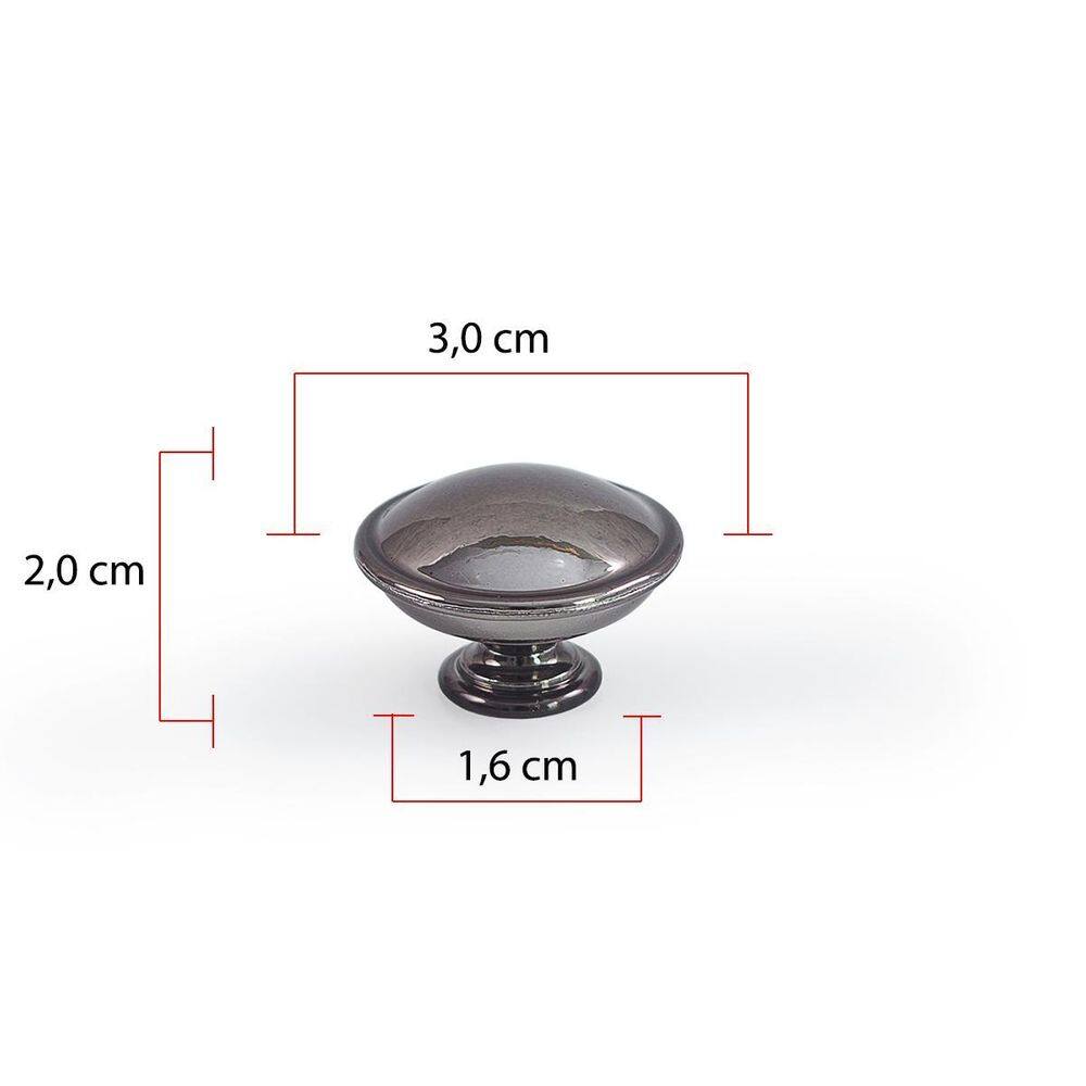 Puxador Redondo Em Latão Metal Para Móveis,Porta,Gaveta 2Un