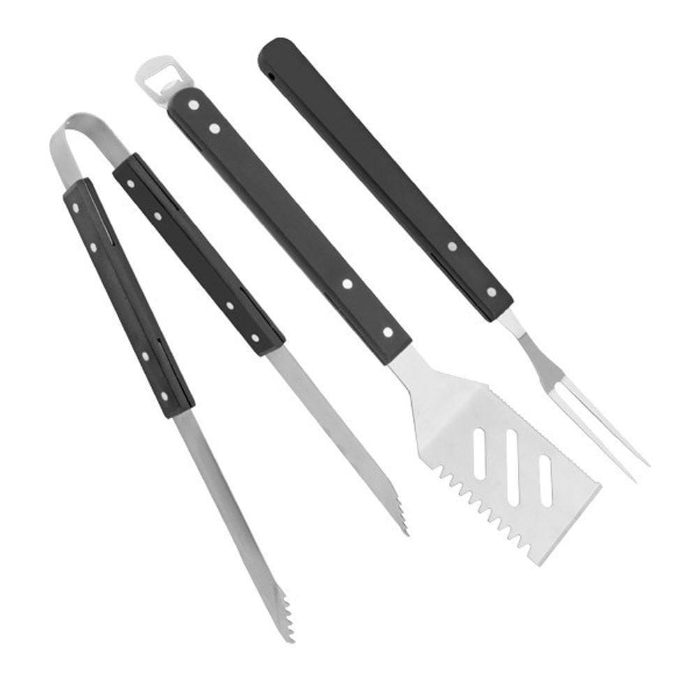 Conjunto Para Churrasco Aço Inox Com 3 Peças Unyhome