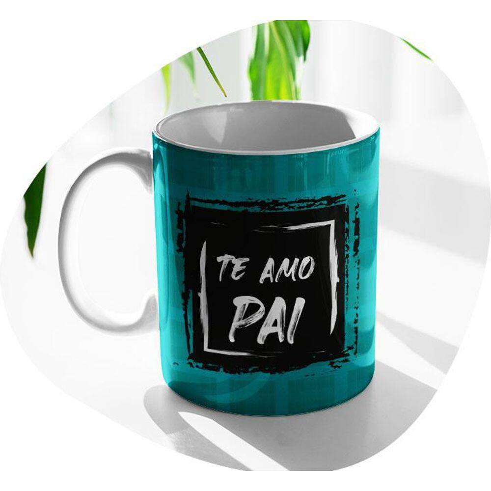 Caneca Te Amo Pai De Porcelana 330Ml