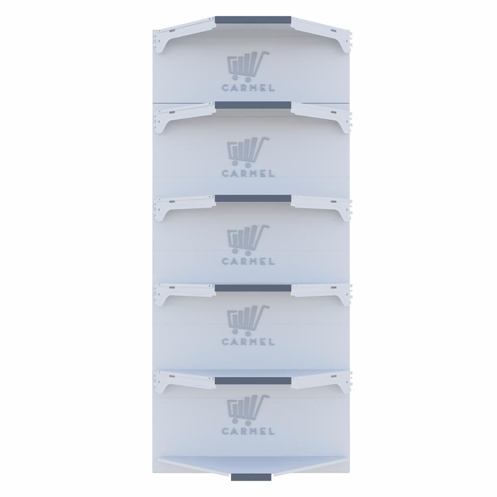 Gôndola Parede 1 Canto Com 1 Coluna 2,00m Bandeja Inclinável Carmel Imports