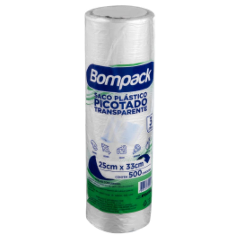 Saco Plastico Picotado Transparente 3L Bompack