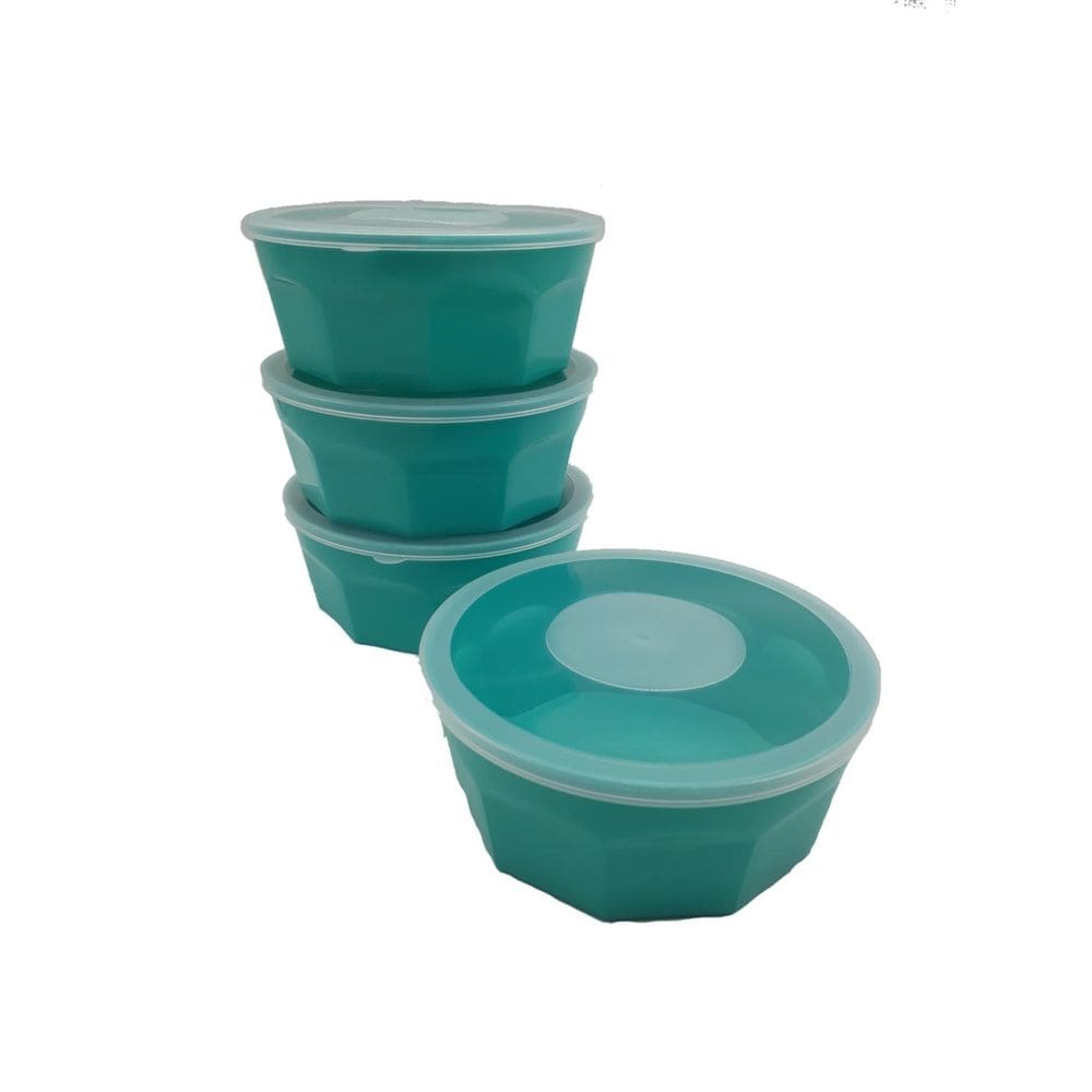 MP - 4 Potes Oitavados Com Tampa Marmita  Sob