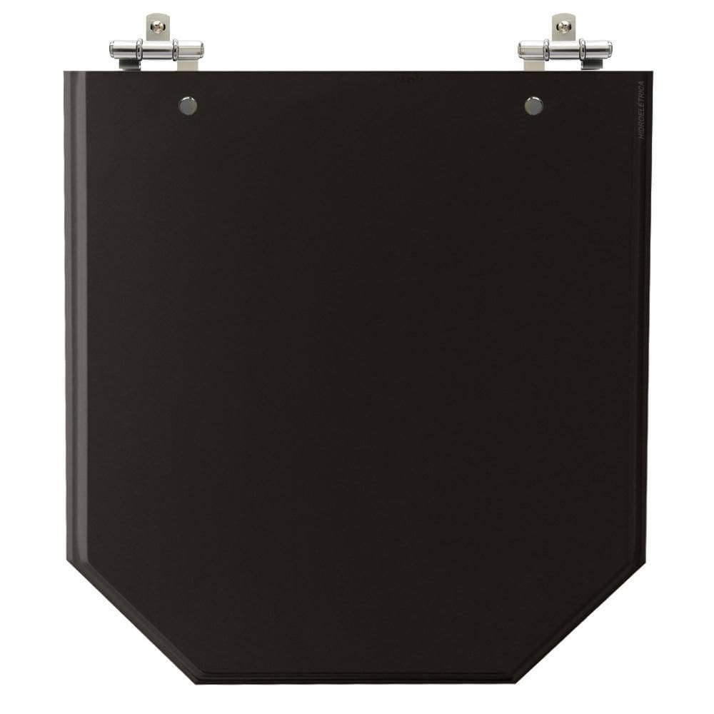 Assento Laqueado Atrium Preto Tampa Para Vaso Incepa Em Mdf
