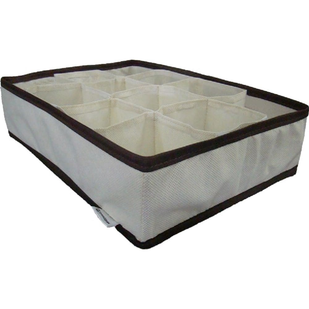 Organizador de Gavetas 27X36 c/ 12 divisões Bege/Marrom