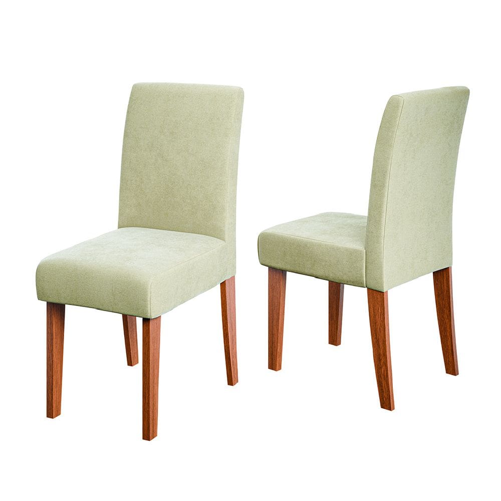 Conjunto 2 Cadeiras Estofada Sala de Jantar Trieste Dobuê