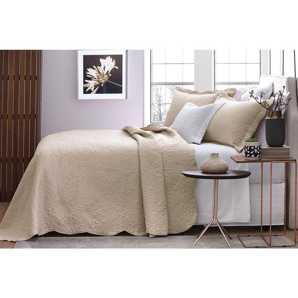 Kit Cobre Leito Casal 3 Pçs 220X240Cm Ipê Bege Jolitex