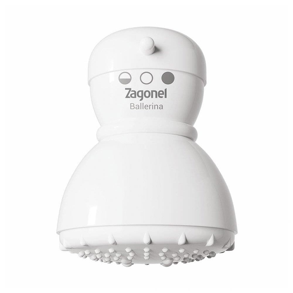 Chuveiro Ducha Zagonel Ballerina 3 Temperaturas 127V 5400W Branco