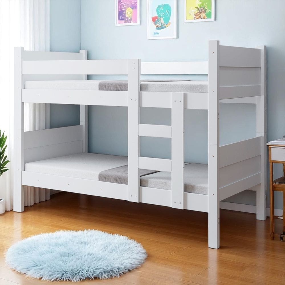 Beliche Resistente Fortaleza em Mdf Vira 2 Camas Solteiro Branco