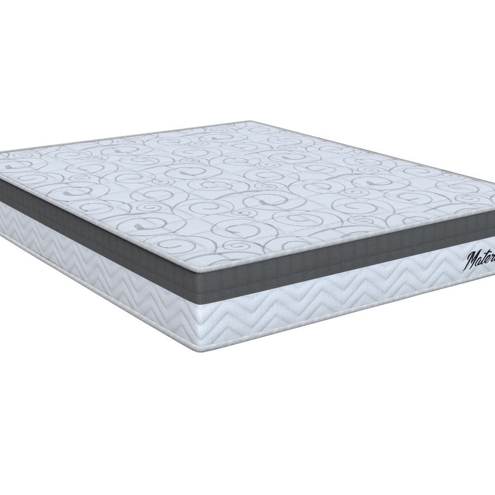 Colchão Casal Matera Ml eps - D33 Misto Espuma 26x138x188cm Branco/Cinza