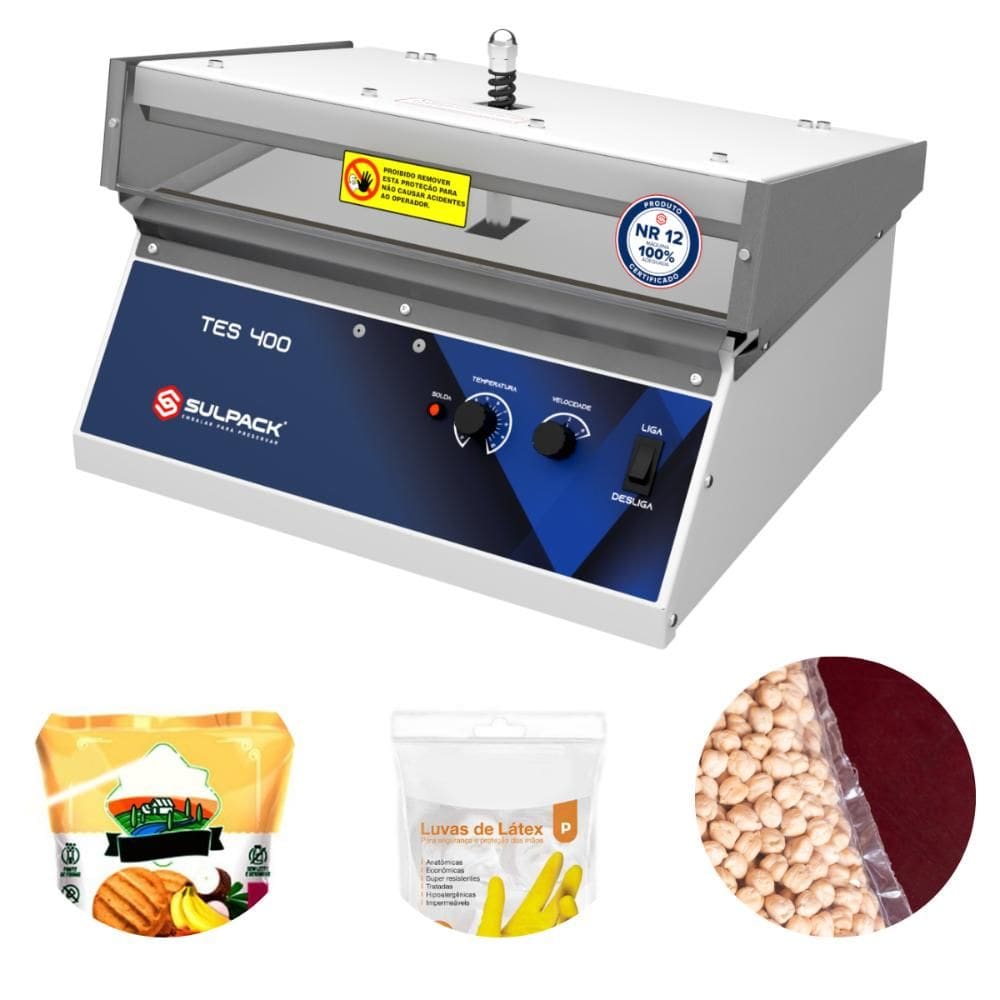 Seladora Semi Automática 2 Velocidades 40cm Analógica Bivolt TES 400i Sulpack