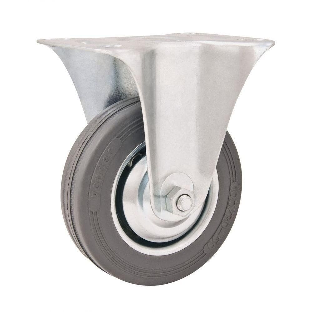 Rodizio Fixo 5” Leve 100kg Núcleo Chapa Borr. Preta Vonder
