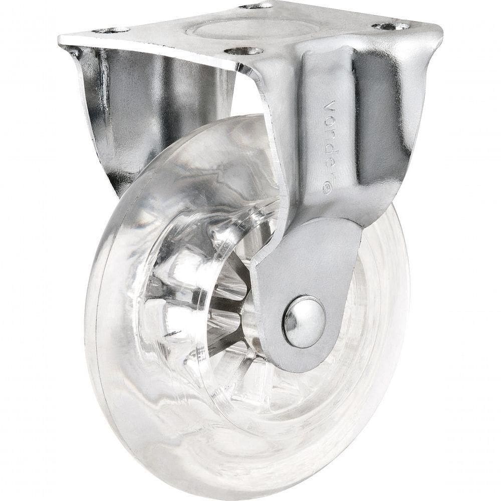 Rodizio Fixo 2 Leve 35kg Poliuretano Transparente Vonder