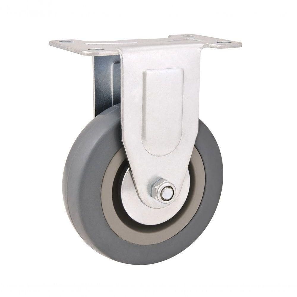 Rodizio Fixo 4 Média 55kg Pvc Borracha Cinza Rf504 Vonder