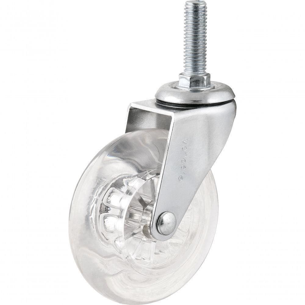 Rodizio Giratório 20kg 1.3-8 Poliuretano Transparente Vonder