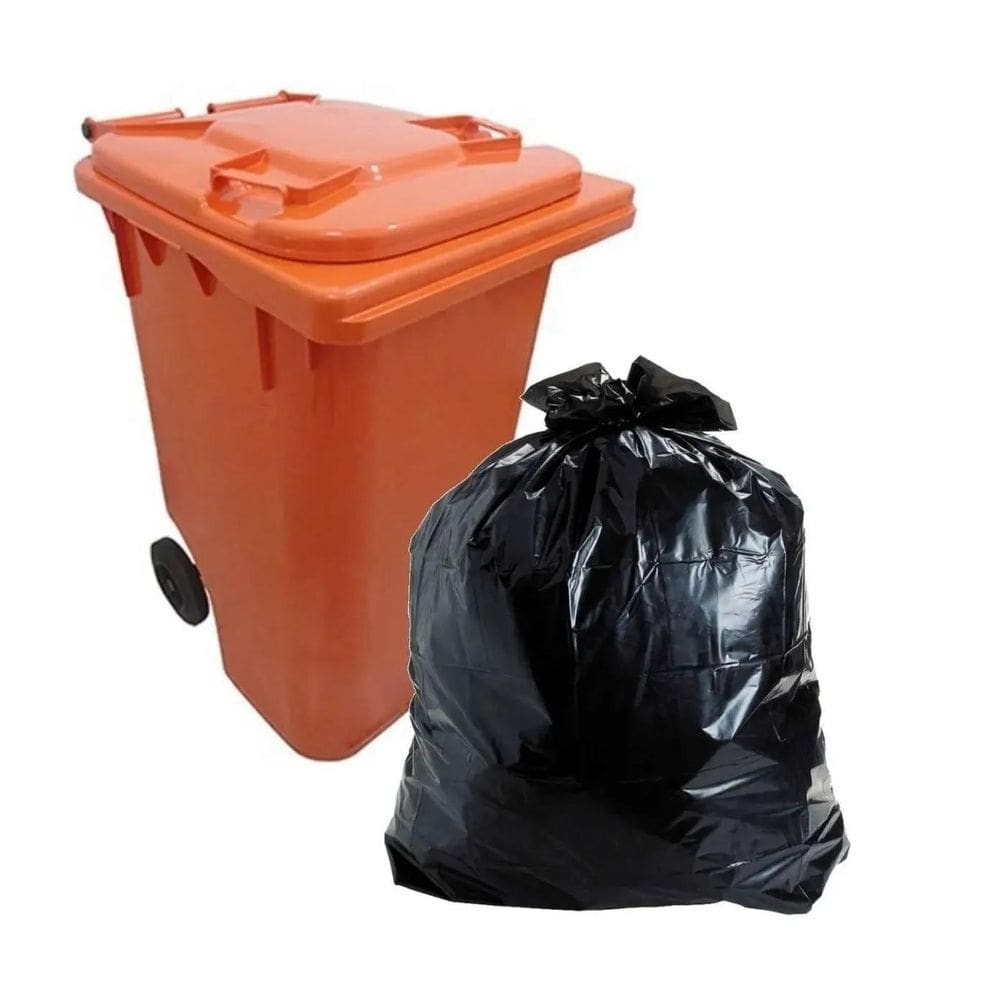 Saco De Lixo 200 Litros Preto 90X110Cm X0,12Mic C/400 4Pct