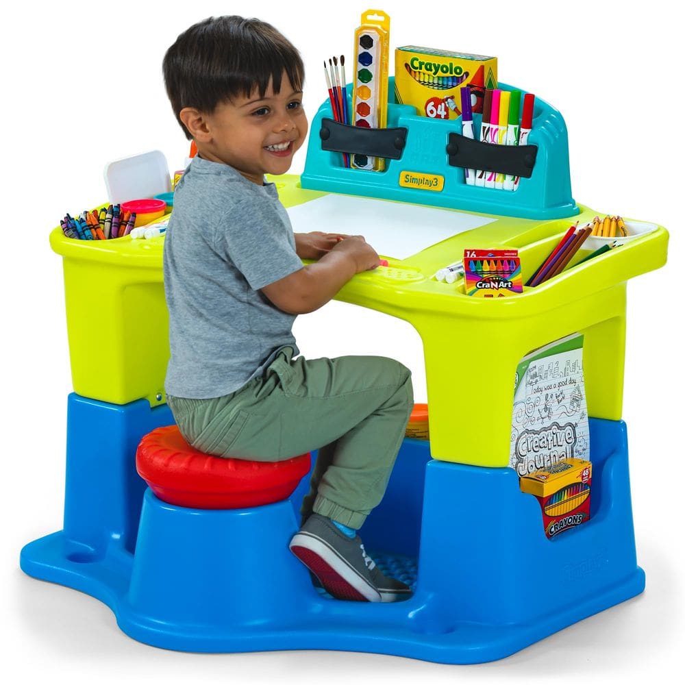 Conjunto de mesa e cadeiras Art Desk Simplay3 Creative Kids