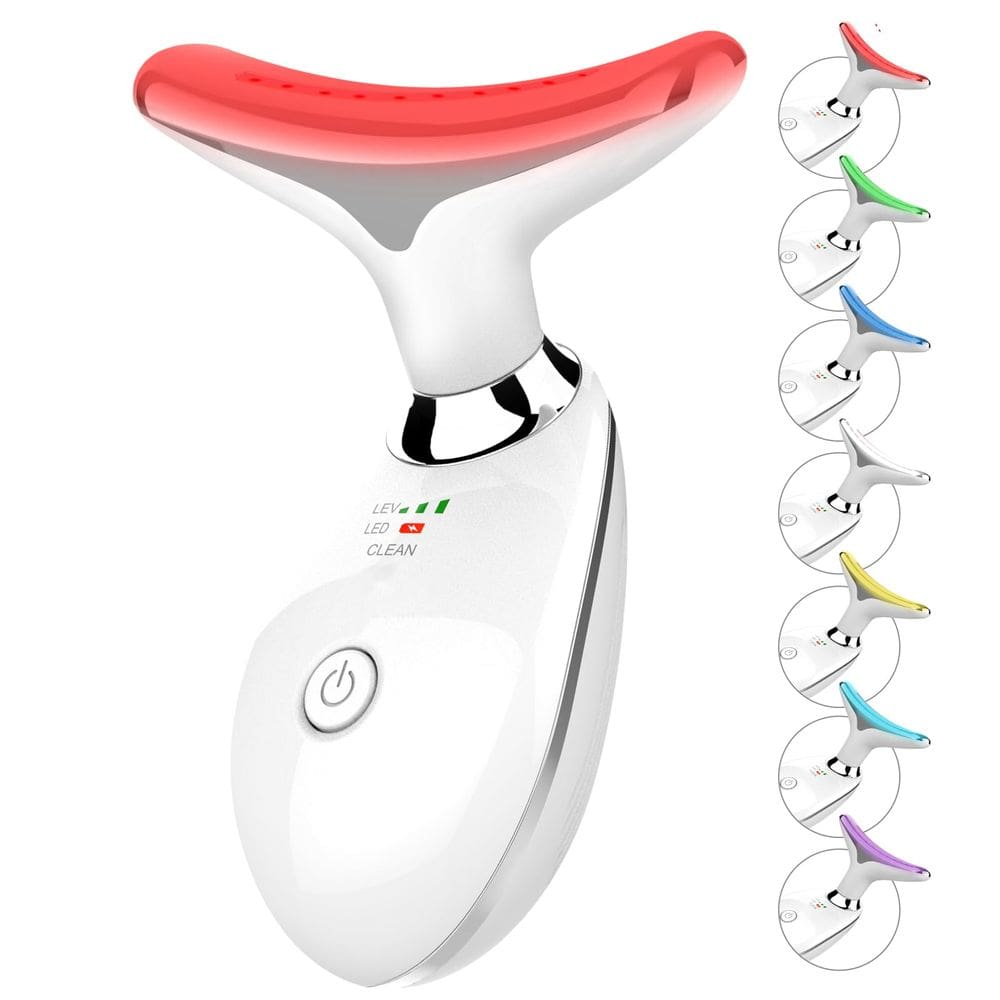 Massageador de rosto e pescoço ELISHINE 7 Color Light Therapy