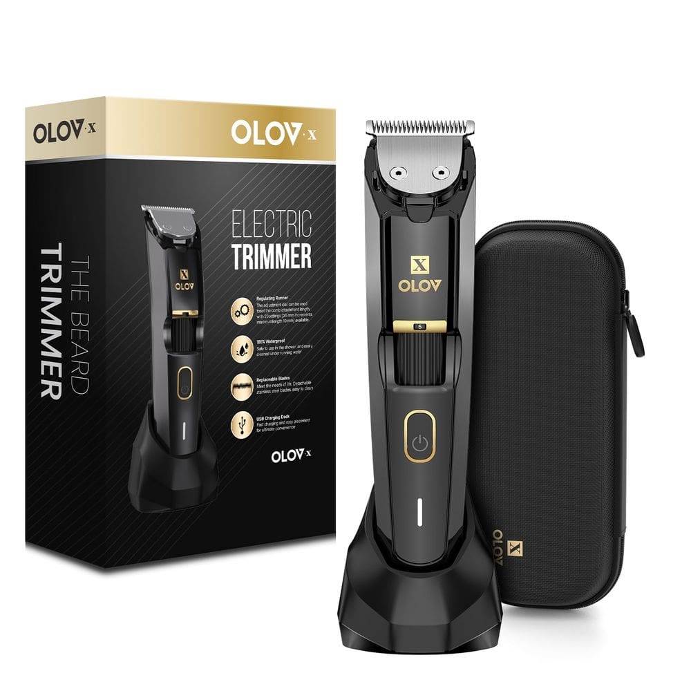 Aparador de barba OLOV X All-in-One com 20 configurações de comprimento