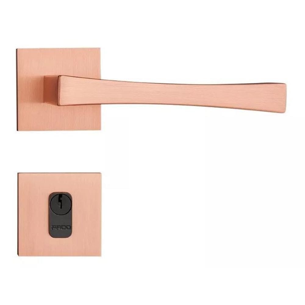 Fechadura Pado Vivaldi Roseta Quadrada Rose 55Mm - Externa