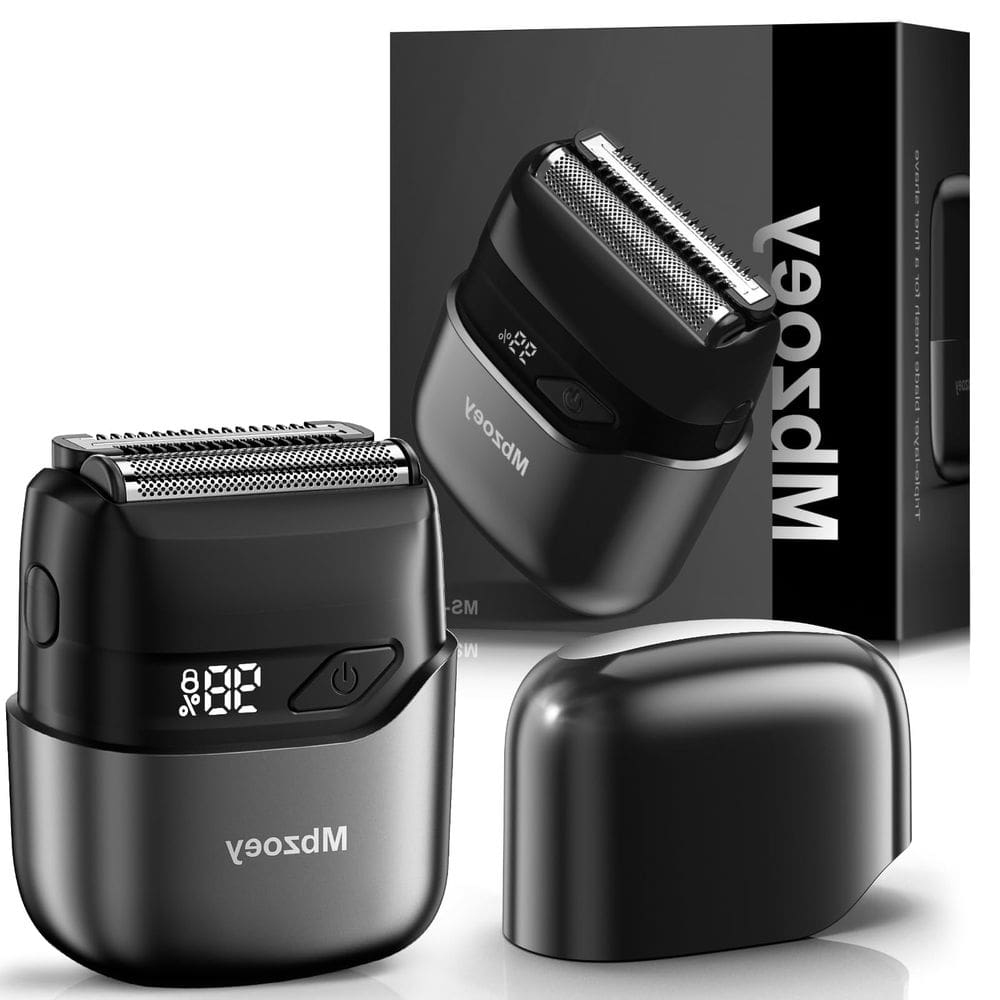 Máquina de barbear elétrica Mbzoey Mini Razor para homens IPX7 à prova d`água